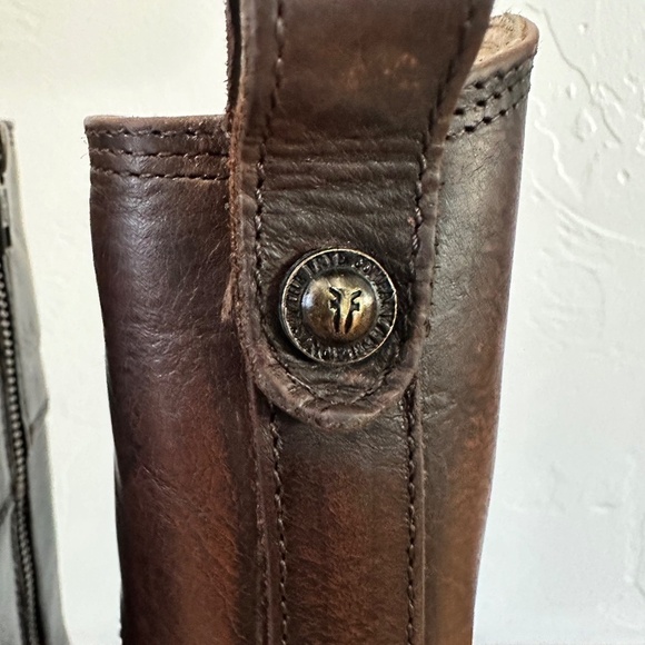 FRYE Melissa Harness Riding Boots - Size 6 - Color: Dark Brown - Picture 7 of 15